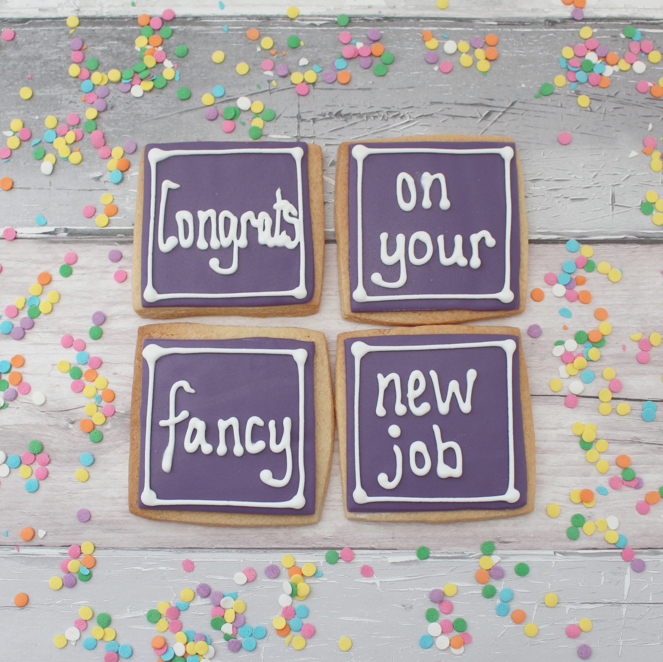 New job present – Congrats on your fancy new job | Marie's Bakehouse